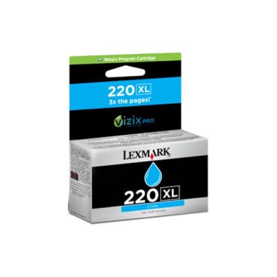 Lexmark 220XL 14L0175A Mavi Yüksek Kapasiteli Orijinal Kartuş