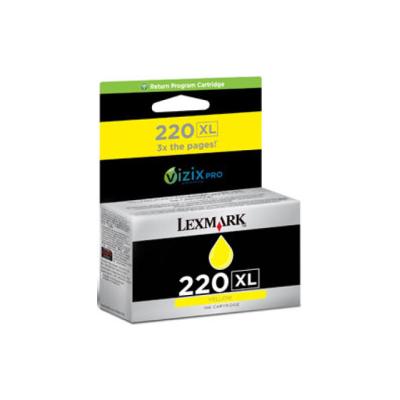 Lexmark 220XL 14L0177A Sarı Yüksek Kapasiteli Orijinal Kartuş