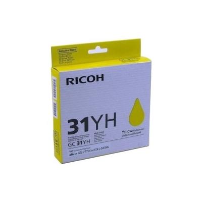 Ricoh Aficio GC-31YH Sarı Orijinal Kartuş