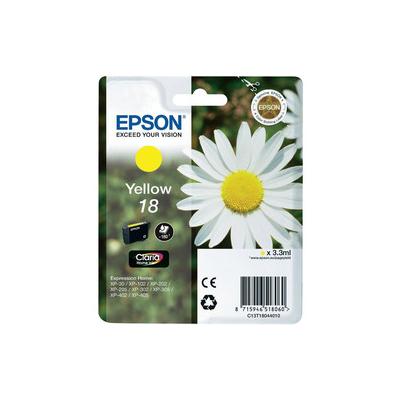 Epson 18 T1804 C13T18044020 Sarı Orijinal Kartuş