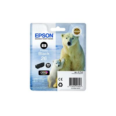 Epson 26 T2611 C13T26114020 Foto Siyah Orijinal Kartuş