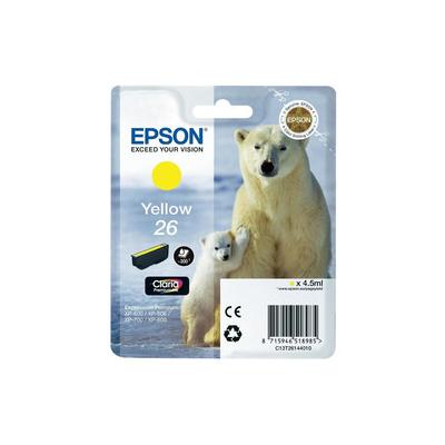 Epson 26 T2614 C13T26144020 Sarı Orijinal Kartuş