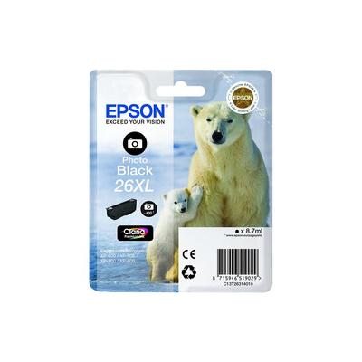 Epson 26XL T2631 C13T26314020 Foto Siyah Yüksek Kapasiteli Orijinal Kartuş