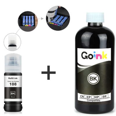 Goink EPSON 108 Siyah Mürekkep 500 ml + 70 ml (Muadil)