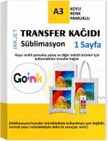 Goink Transfer Kağıdı (Koyu Renk Pamuklu Kumaş) - 180gsm - 1yp - A3