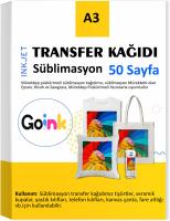 Goink Transfer Kağıdı (Polyester/Seramik/Metal) - 100gsm - 50yp - A3