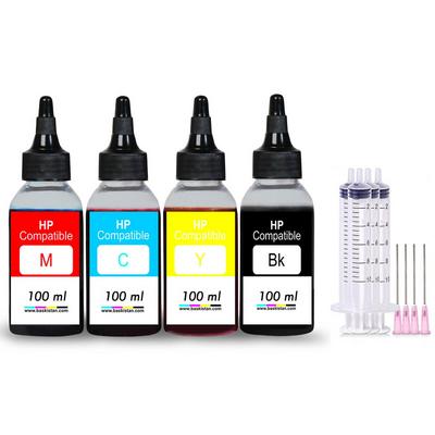 HP Ink Tank 115 Mürekkep Seti 4x100 ml (Muadil) 3000 Sayfa Baskı
